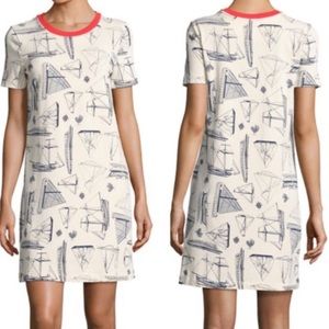 Tory Burch Set Adrift Sailboat T-Shirt Dress